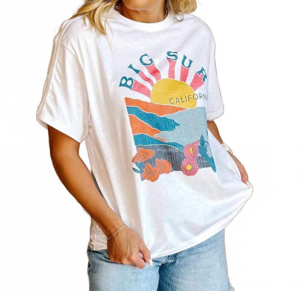NEW GIRL DANGEROUS california tee in peach